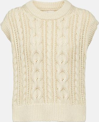Velvet Hadden cable-knit sweater vest