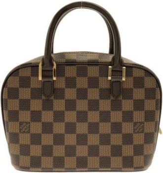 Louis Vuitton Tweedehands Canvas Louis Vuitton tassen - Dames - Vintage Handtas - Bruin - ONE Size - Vintage