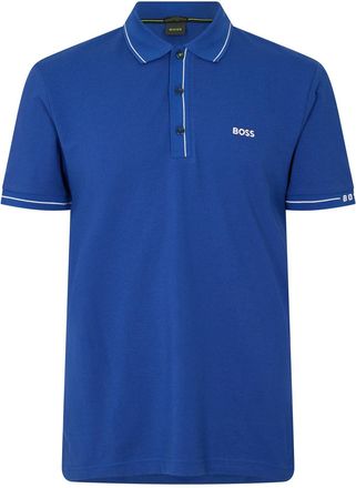 HUGO BOSS Mens Paule Short Sleeve Polo Shirt in.Turquoise/Aqua - Blue - Size Small