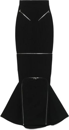 Rick Owens Rokken, Dames, Zwart, S, Katoen, Headon Rok