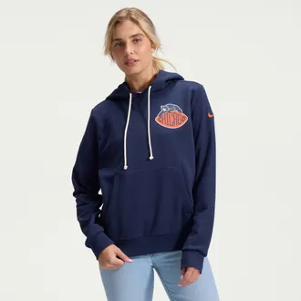 Nike Chicago Bears Rivalries Collection Sideline Nike Womens Dri-FIT NFL Pullover Hoodie in Blue | 03C341L7Q-UU4