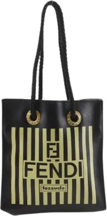 Fendi Pre-owned Tote Bags, female, Black, Size: ONE SIZE Pre-owned Vintage Handbag