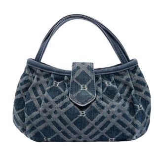 Burberry Pre-owned Denim Handtas - Dames - Vintage Handtas - Blauw - ONE Size - Denim - Vintage