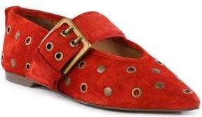 Seychelles Abbey Pointed Toe Flat in Red at Nordstrom Rack, Size 6.5
