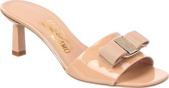 Ferragamo Vara Bow Leather Sandal