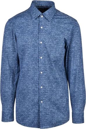 HUGO BOSS Heren, Overhemden, Blauw, Maat: 4XS Denim