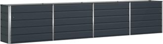 vidaXL Jardinera Antracita 385 X 50 X 75 Cm Acero Galvanizado Vidaxl