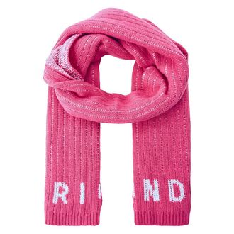 John Richmond Winter Scarves, female, Pink, Size: ONE SIZE Wool Scarf with Logo