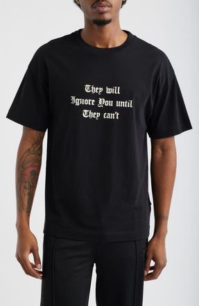 Palm Angels Statement Graphic T-Shirt in Black Off White at Nordstrom, Size Xx-Large