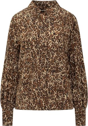 Isabel Marant Brown Relaxed Animal Print Shirt