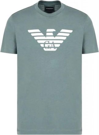 Emporio Armani T-Shirts - Heren - T-shirts - Blauw - L - Tops