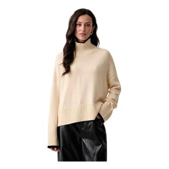 Pinko Pinko - Falkland Trui - Dames - Truien - Beige - Maat: M Wol
