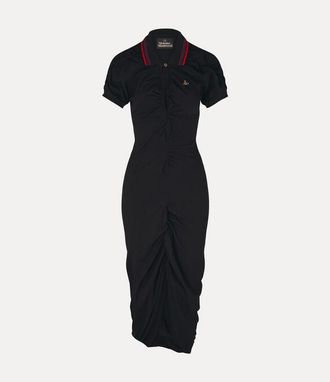 Vivienne Westwood Pulling Dress Solid Piquet Black XL Women