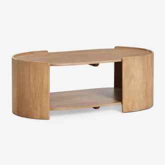 Sklum Sklum - Mesa De Centro Ovalada 110x60 Cm En Madera De Mango Sidney