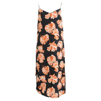Ganni Ganni Geroux Midi Slip Dress in Multicolor Silk