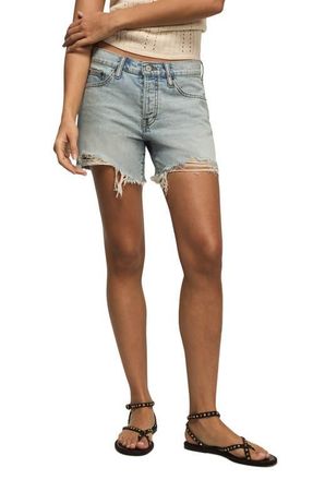 Lucky Brand Baggy Cutoff Denim Shorts in Feelin Peachy Wash at Nordstrom, Size 26