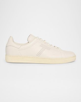Tom Ford Men & apos;s Warwick Grained Leather Sneakers