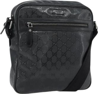Gucci Pre-owned Vintage Shoulder Bag - Dames - Vintage Schoudertas - Zwart - ONE Size - Leer - Vintage