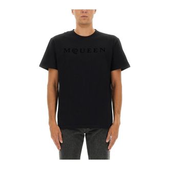 Alexander McQueen Hombre, Camisetas, Negro, Talla: XL