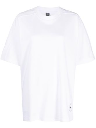 adidas by Stella McCartney T-shirt met logoprint - Wit
