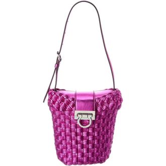 Ferragamo Ferragamo Trifolio Bucket Bag Fuchsia