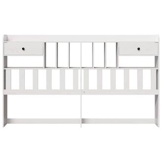 Berkfield Home Headboard with Storage White 180 cm Solid Wood Pine