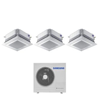 Samsung Trial Split Inverter Aire Acondicionado 4 V&iacute;as Mini Windfree 18+18+18 Con Aj100txj5kg/eu R-32 18000+18000 Wi-fi Opcional Con Rejilla Incluida - Samsun