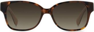Kate Spade New York trulee 55mm gradient square sunglasses in Havana/Brown Sf at Nordstrom