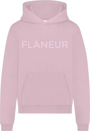 Flaneur Flâneur, Hoodies & sweatvesten, Heren, Paars, XS, Katoen, Tonal Logo Hoodie in Mauve