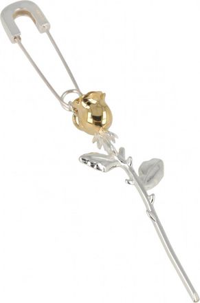 AMBUSH Womens Rose Charm Single Earrings In Silver