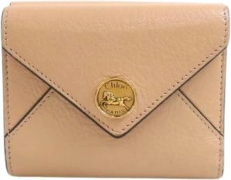 Chloé Pre-owned Wallets, female, Beige, Size: ONE SIZE Pre-owned Leather Wallet