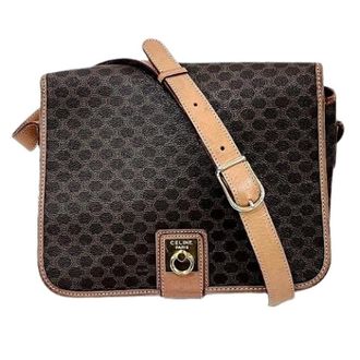 Celine Pre-owned Cross Body Bags, female, Brown, Size: ONE SIZE Pre-owned Macadam PVC shoulder bag