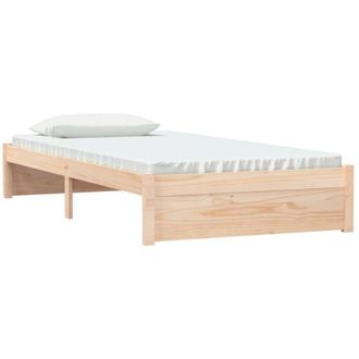 vidaXL Bed Frame without Mattress Solid Wood 100x200 cm Vidaxl