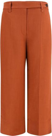 Brunello Cucinelli Brown Tailored Flat Front Pants