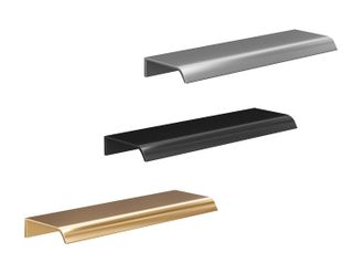 Vente-Unique Mobile sotto lavabo con scanalature L120 cm Nero - ZEVARA