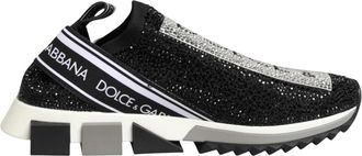 Dolce & Gabbana Sorrento Low-Top Sneakers - Dames - Sneakers - Zwart - 36 1/2 EU - Schoenen