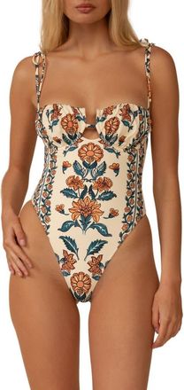 Montce Swim Winona Floral Underwire One-Piece Swimsuit at Nordstrom, Size X-Small