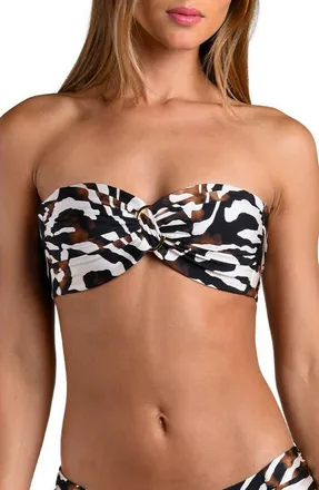 Sunshine 79 Nightlife Bandeau Bikini Top in Multi at Nordstrom, Size 12