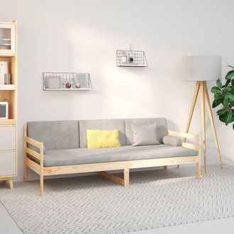 vidaXL Sof&aacute; Cama Sin Colch&oacute;n Madera Maciza De Pino 90x190 Cm Vidaxl