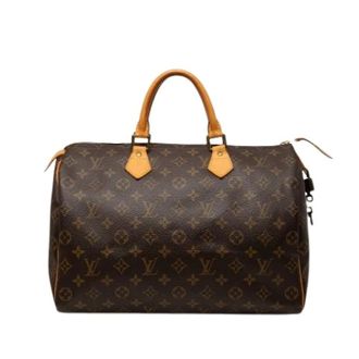 Louis Vuitton Pre-owned Speedy 35 - Dames - Pre-owned - Bruin - Maat: ONE Size Leer