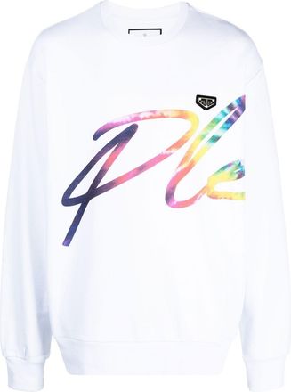 Philipp Plein Signature logo-print sweatshirt - unisex - Cotton - XXXL - White