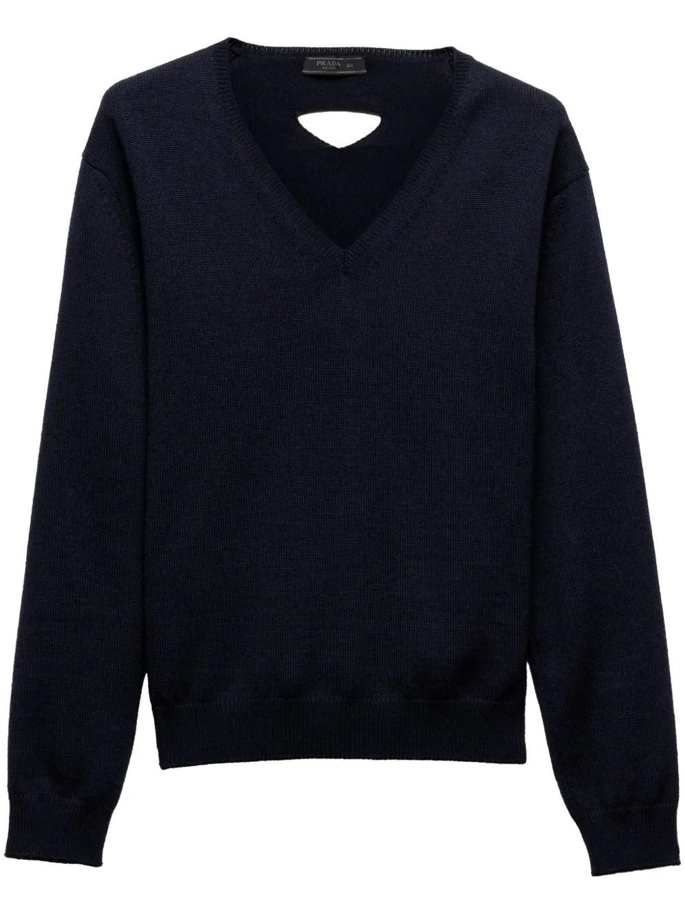 Prada Argyle V Neck Wool Sweater in Green Size IT 44 US 8 | eBay