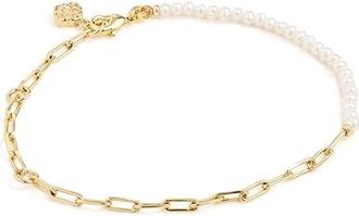 Kendra Scott Markie Half Chain Womens Bracelet Womens Bracelet Gold Freshwater Cultured Pearl, Brass