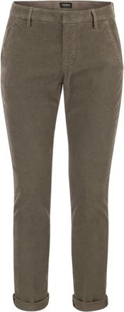 Dondup Gaubert Slim-fit Broek - Heren - Slim Fit Broeken - Grijs - W30 - Katoen - Broeken