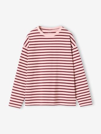 Jonen M&auml;dchen Langarmshirt im Matrosenlook rosenholz