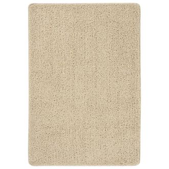Berkfield Home Shaggy Rug Cream 160x230 cm Anti Slip in Beige | Size: 100 cm diameter