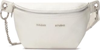 Kazar Dames off-white heuptas - Dames - Heuptassen - Wit - ONE Size - Leer - Tassen