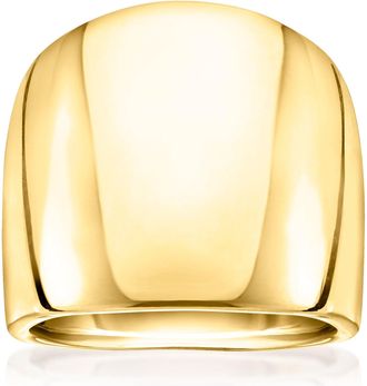 Canaria Canaria Italian 10kt Yellow Gold Polished Dome Ring