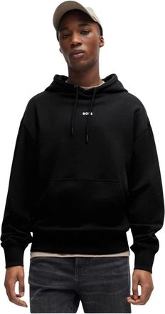 HUGO BOSS Hombre, Sudaderas, Negro, Talla: L