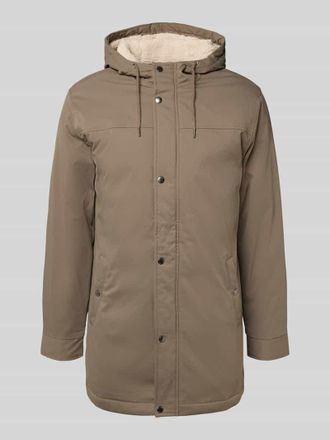 Only & Sons Regular Fit Parka mit Teddyfellbesatz in der Kapuze Modell ALEXANDER in Mittelbraun, Gr&ouml;&szlig;e XXL